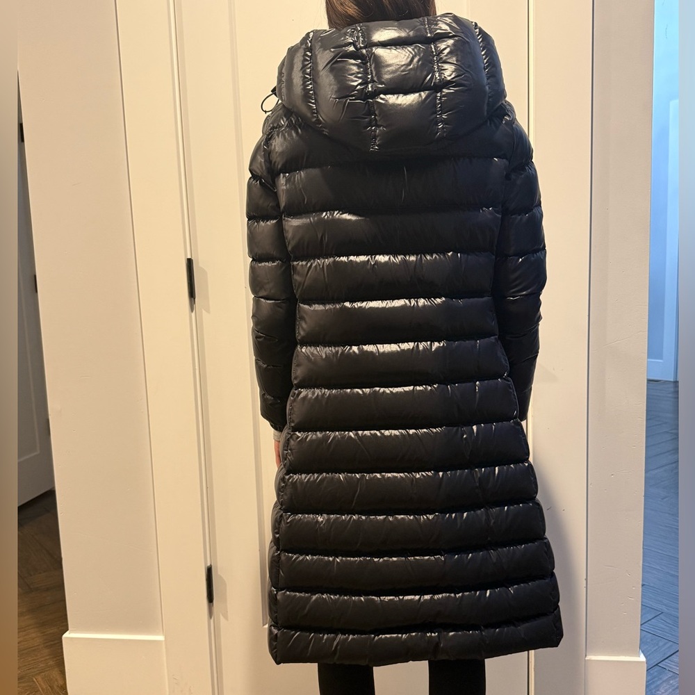 Aritzia Shiny Black Long Puffer Jacket - Picture 3 of 12